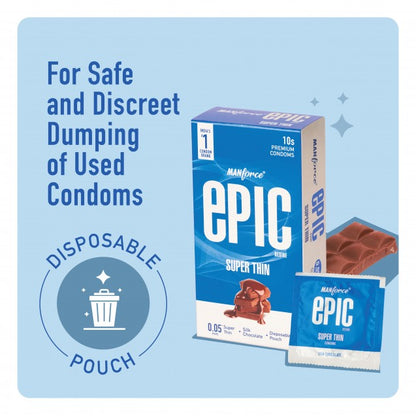 Manforce Epic Desire Silk Chocolate Condoms Multi-piece Pack Set of 2N (10 N Condoms each)