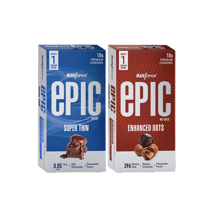 Manforce Epic Chocolate Condoms Combo-Pack Set of 2N (10 N Condoms each)