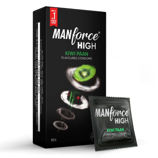 Manforce High Condoms Paan & Kiwi (10n) (Pack of 2)