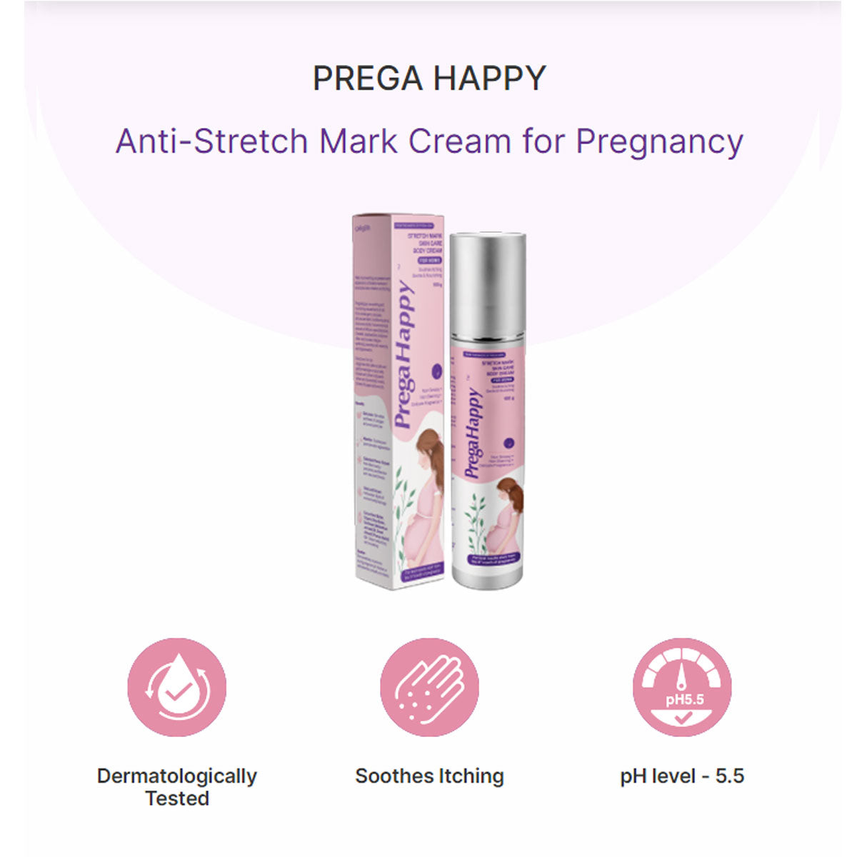 PregaHappy Stretch Mark Skin Care Body Cream (100 g)