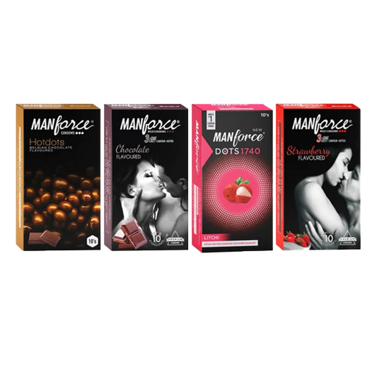 Manforce Condoms Combo-Pack Set of 4N (10 N Condoms each)