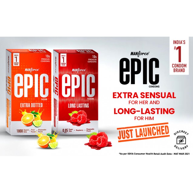 Manforce Epic Condoms Combo-Pack Set of 2N (10 N Condoms each)